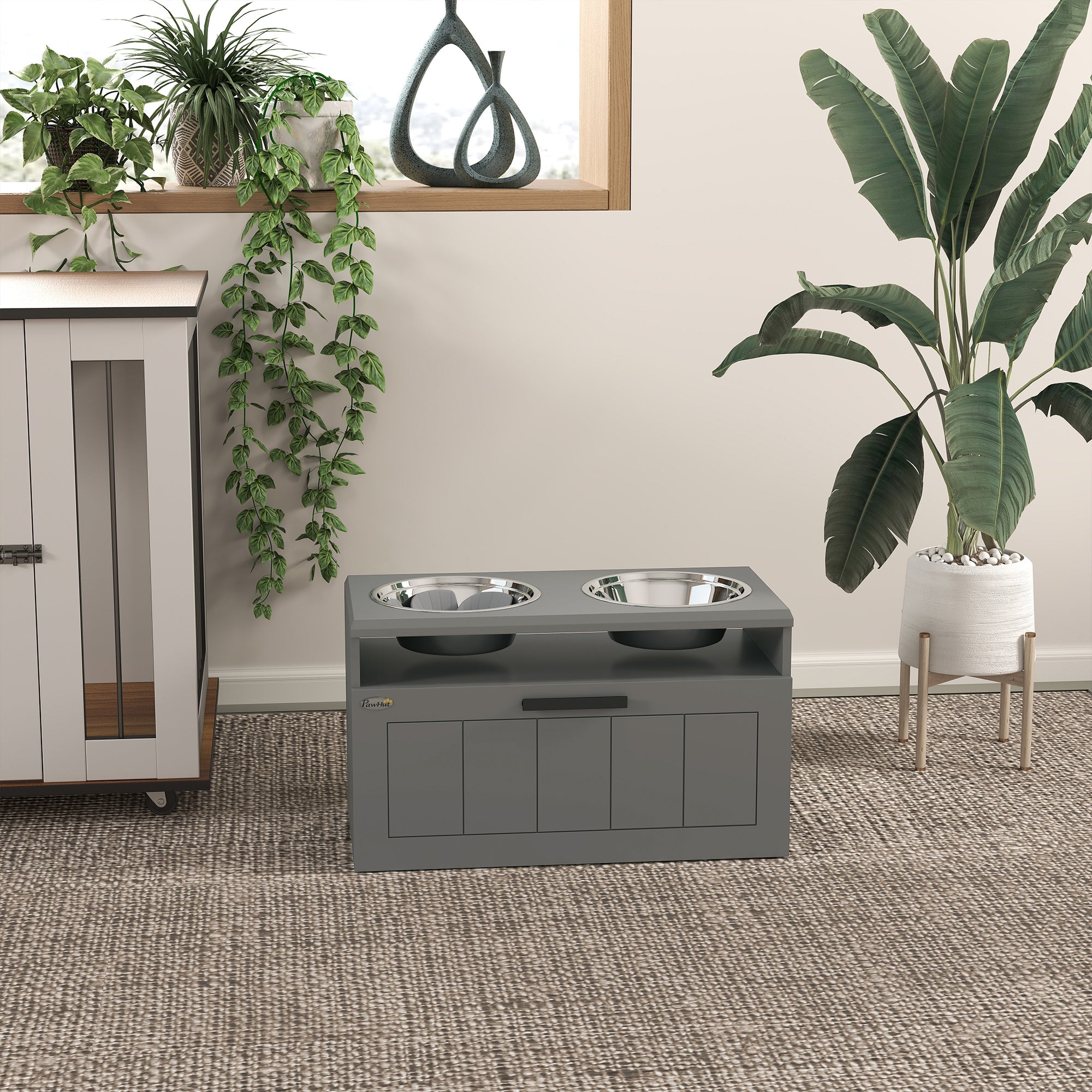 Elevated Dog Bowls, Large Breed Raised Dogs Bowl Stand