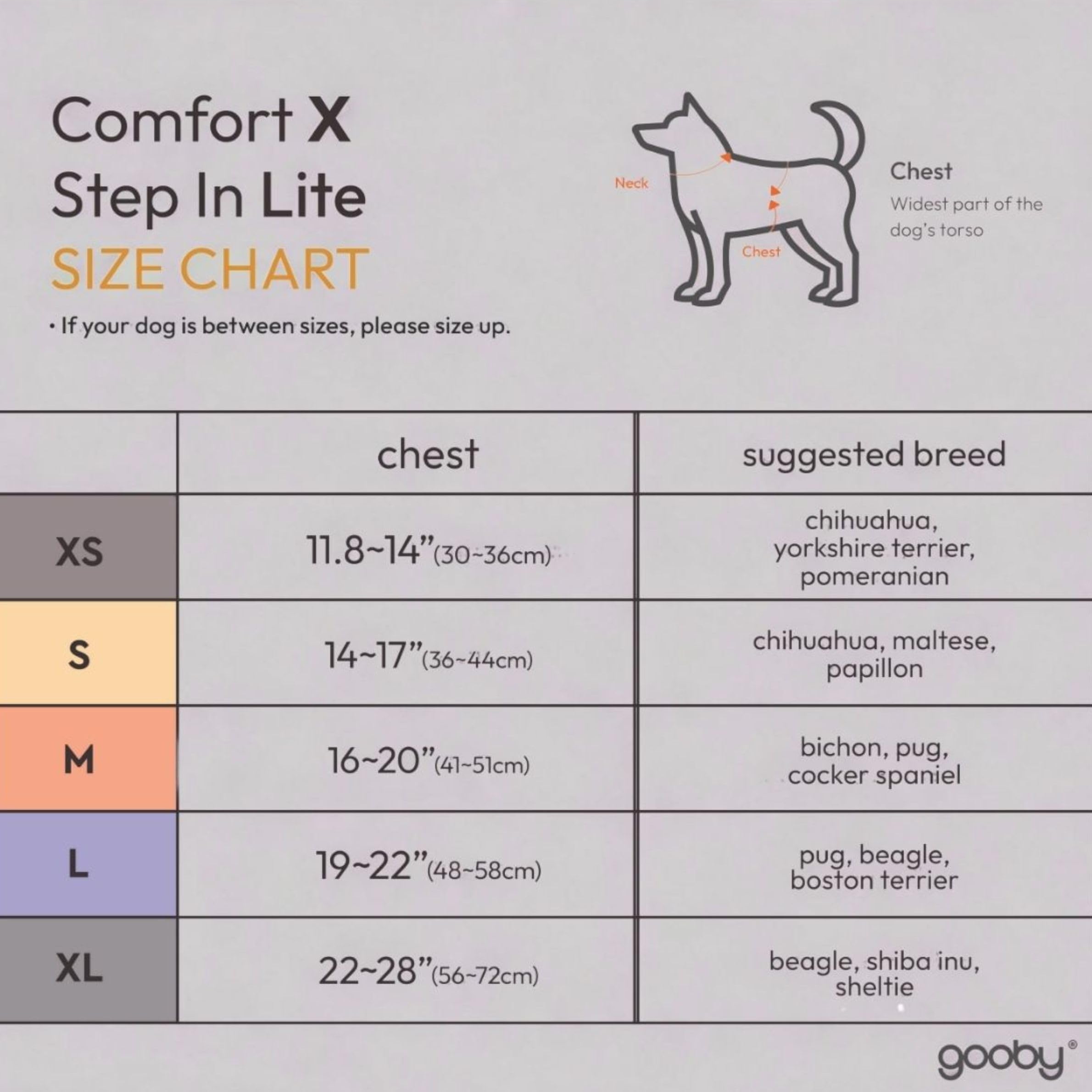 Gooby Comfort X Step in Lite Dog Harness
