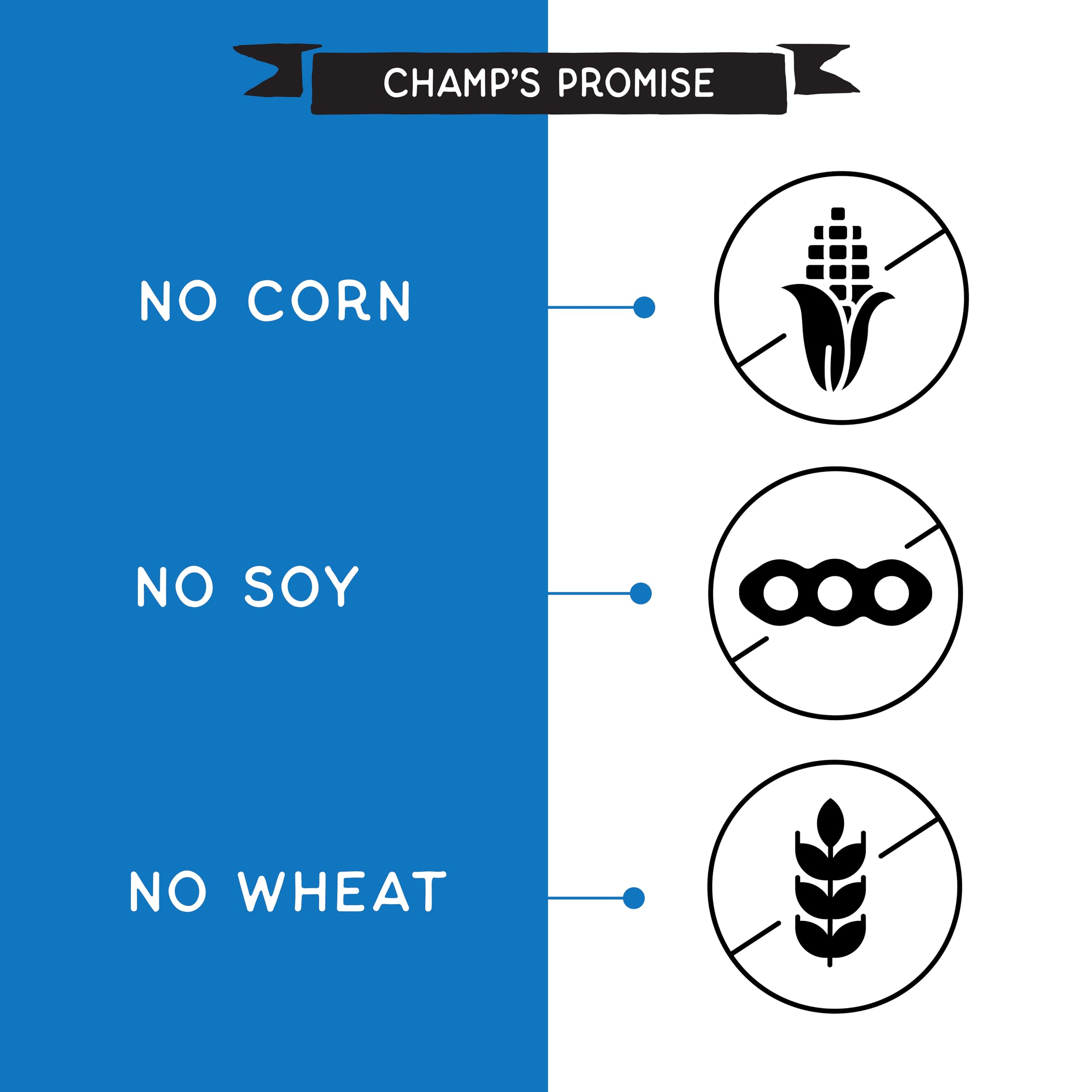 CHAMPS Soft Healthy Dog Treats  – Grain Free Chicken – 16 oz