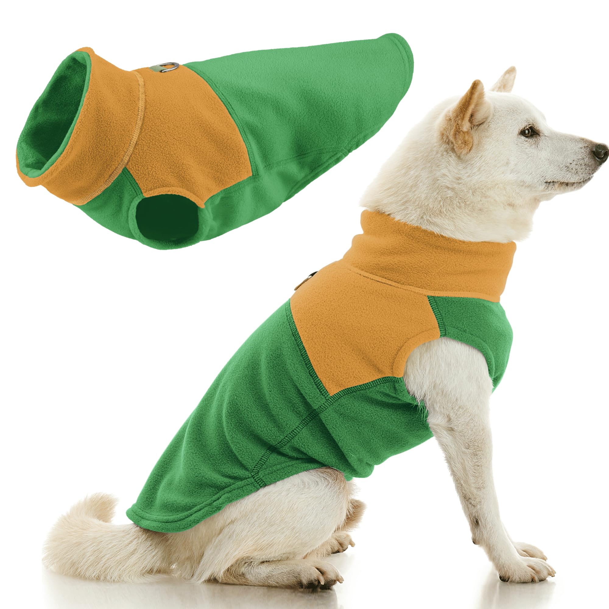Gooby Fleece Vest Two Tone