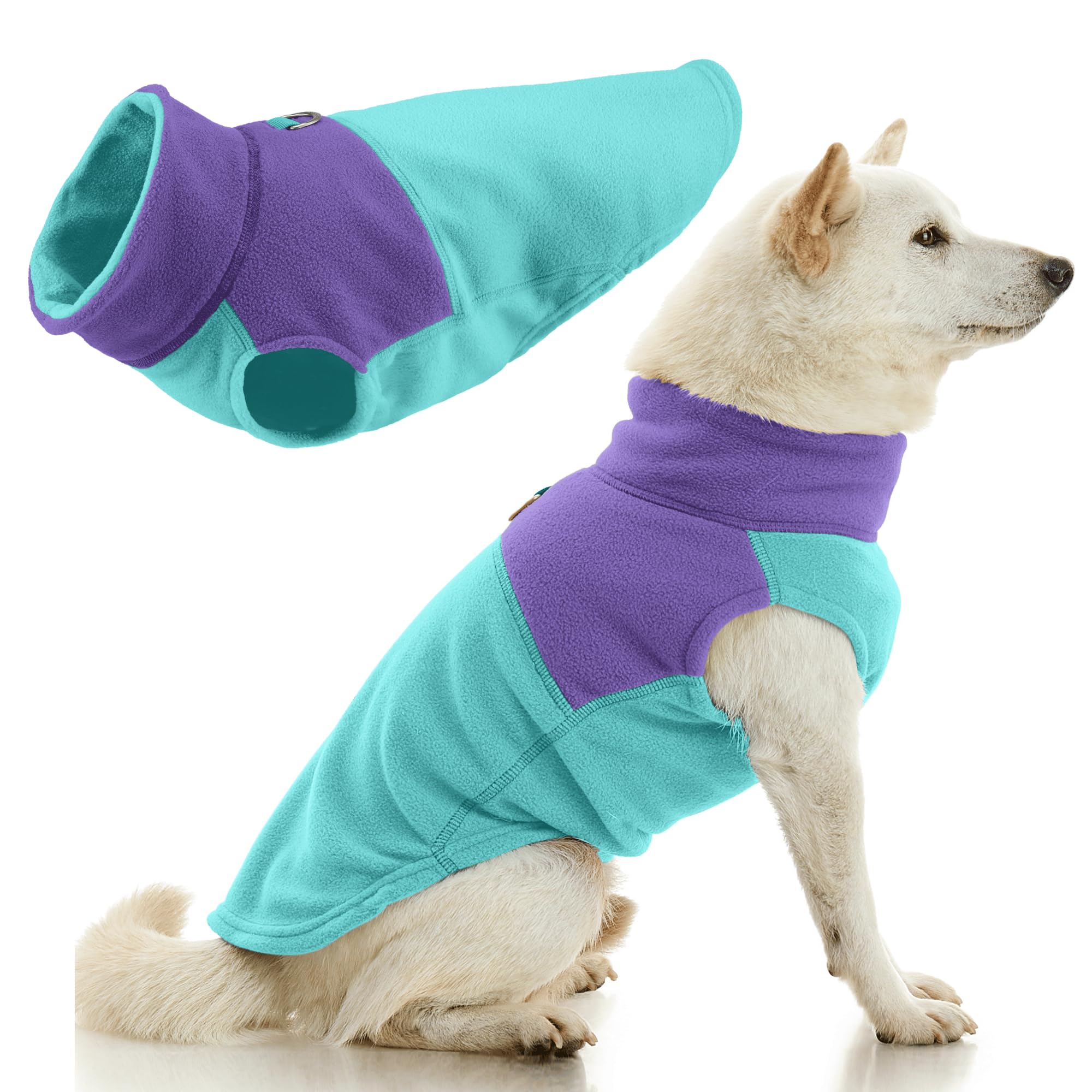 Gooby Fleece Vest Two Tone