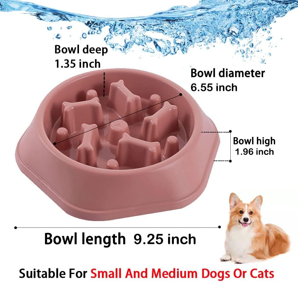 Slow Feeder Dog Bowl anti Gulping