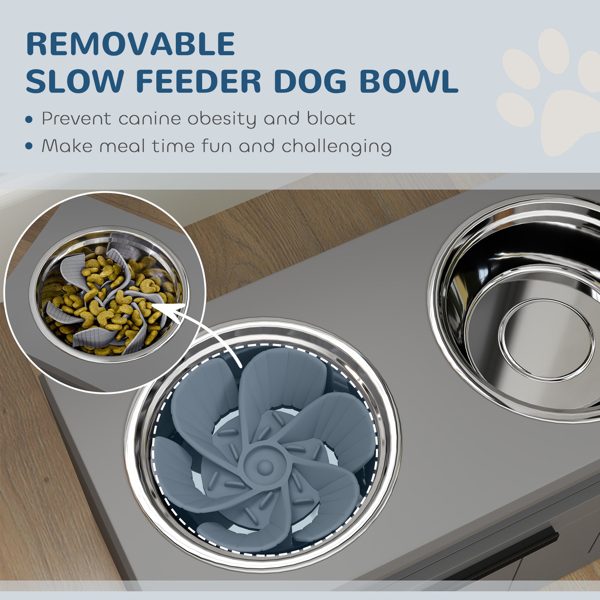 Elevated Dog Bowls, Large Breed Raised Dogs Bowl Stand