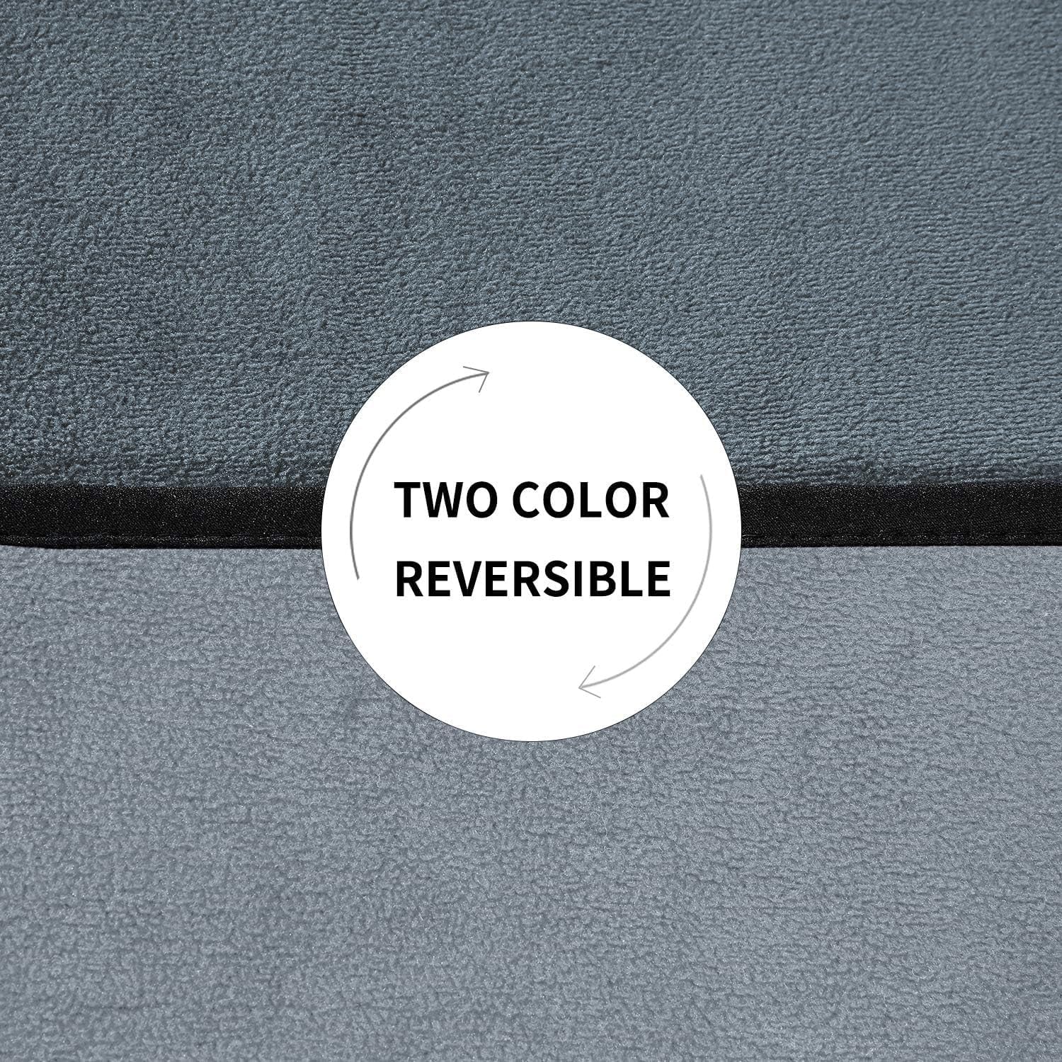 Waterproof 100% Leak Proof Blanket for Baby Adults Pets Dogs Cats, Pee Proof, 3 Layer Protector for Bed, Sofa Couch and Other Furniture, 70"X90", Charcoal | Light Grey, Reversible Lightweight